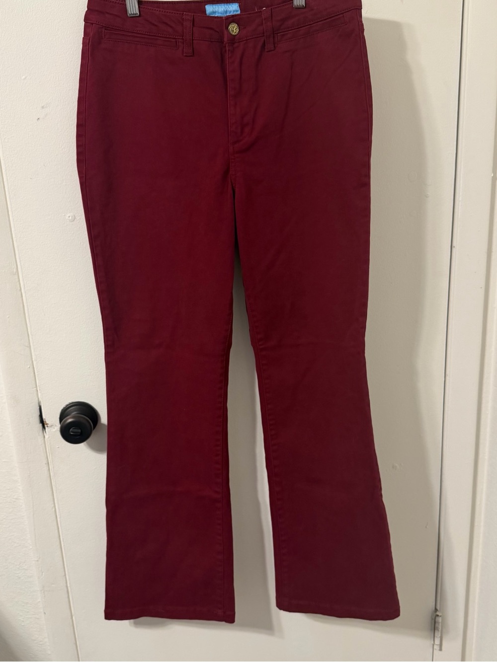 Draper James Burgundy Bootcut Jeans Pants Size 14